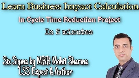 How to Calculate Business Impact in Cycle time reduction project