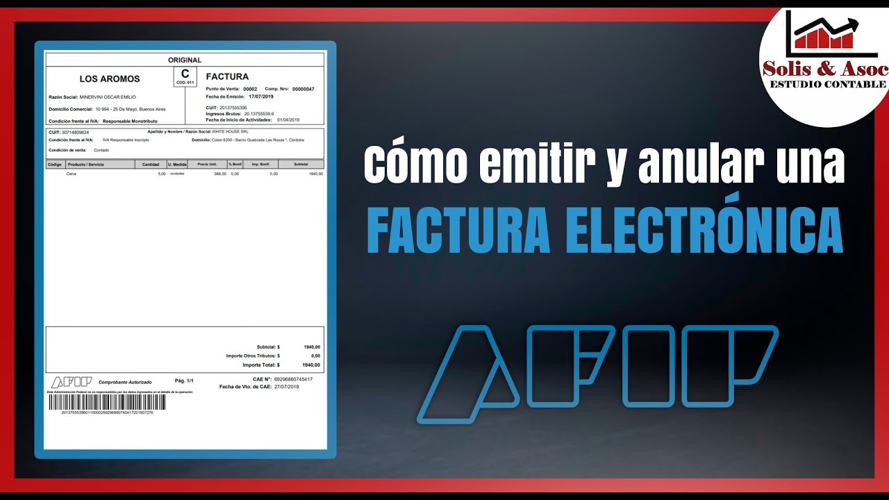 Como Hacer Y Anular Una Factura Electronica Youtube