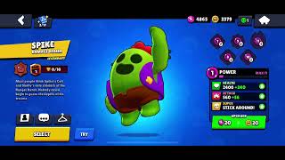 Got Spike In Legendary Starr Drop As A 20K Trophy Reward Brawl Stars
