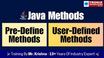 Java Methods || Pre Define and User Defined Methods in Java || Java Telugu Tutorials