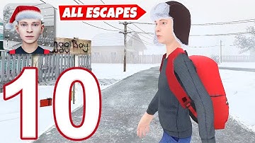 Schoolboy Runaway - Gameplay Walkthrough Part 10 - All Escapes (iOS, Android)