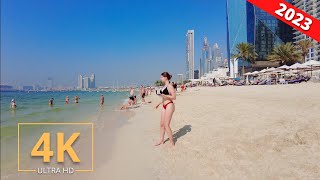 Jbr Beach Walk 🇦🇪 Dubai, United Arab Emirates | 4K | Virtual Walking 2023