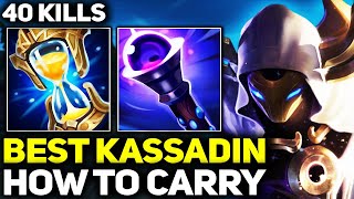 How to Carry 1v9 Kassadin Gameplay - RANK 1 BEST KASSADIN IN THE WORLD | Season 14 League of Legends