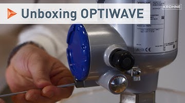 Unboxing of the FMCW Radar Level Transmitter OPTIWAVE, installation and quick set-up | KROHNE