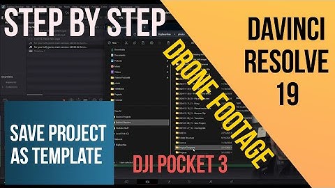 Create a Davinci resolve project temple, Basic Folder and Backup your projects