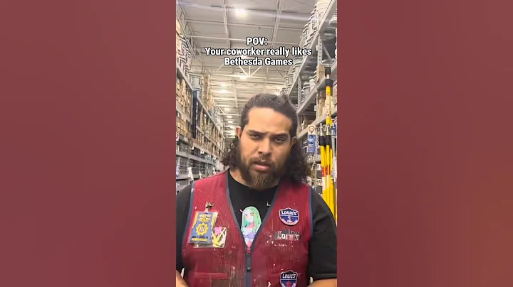 When your coworker likes the same video games #skyrim #shorts