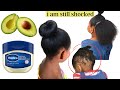 How I Used AVOCADO and VASELINE For Extreme Hair Growth and Thickness.