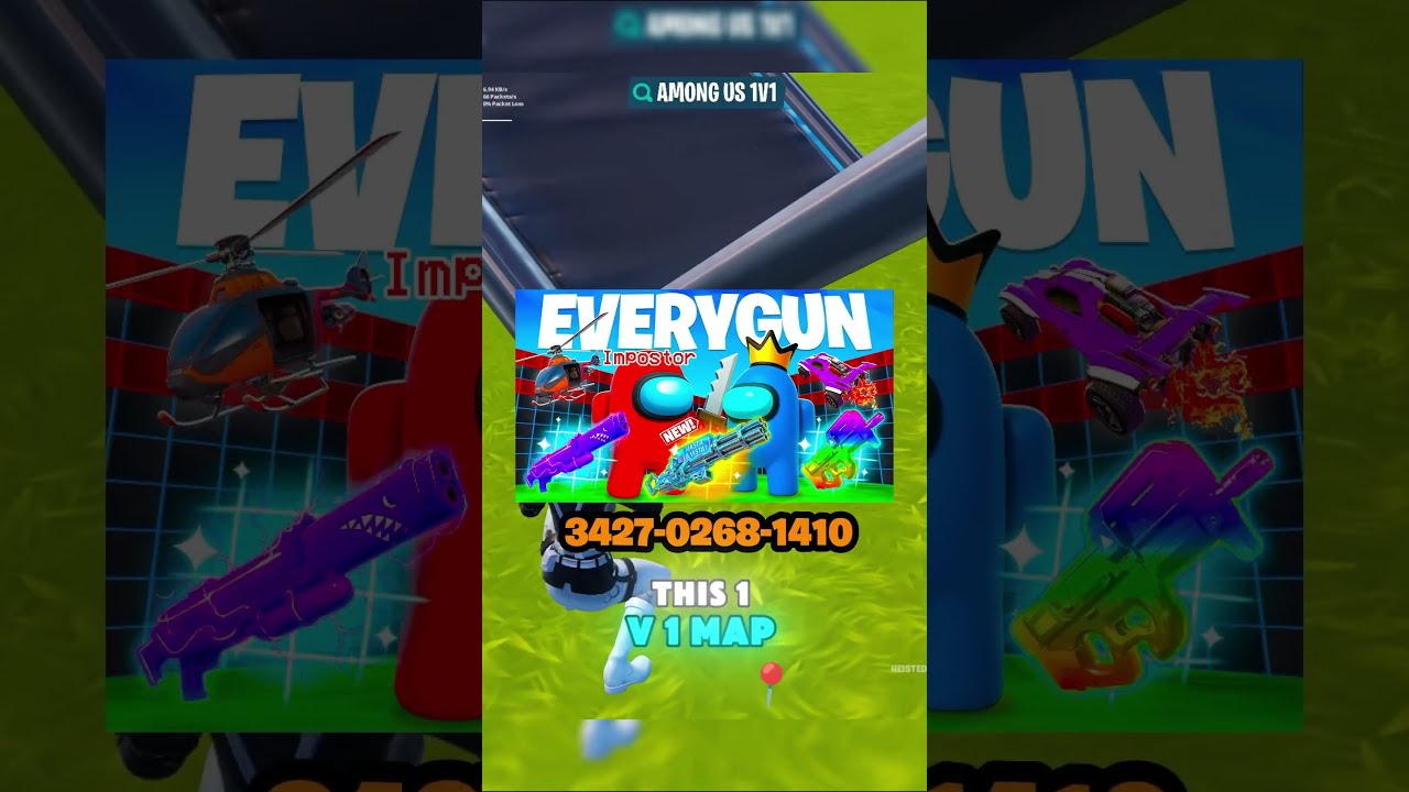 I LEAKED THE BIG MAMMOTH IN 1V1 AMONG US WITH EVERY GUN 