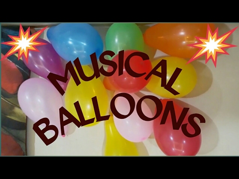 musical balloons fun game kids party game youtube