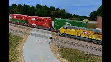Cab Ride Video! EASTBOUND! Model Train Layout Built for Operations and Realism.