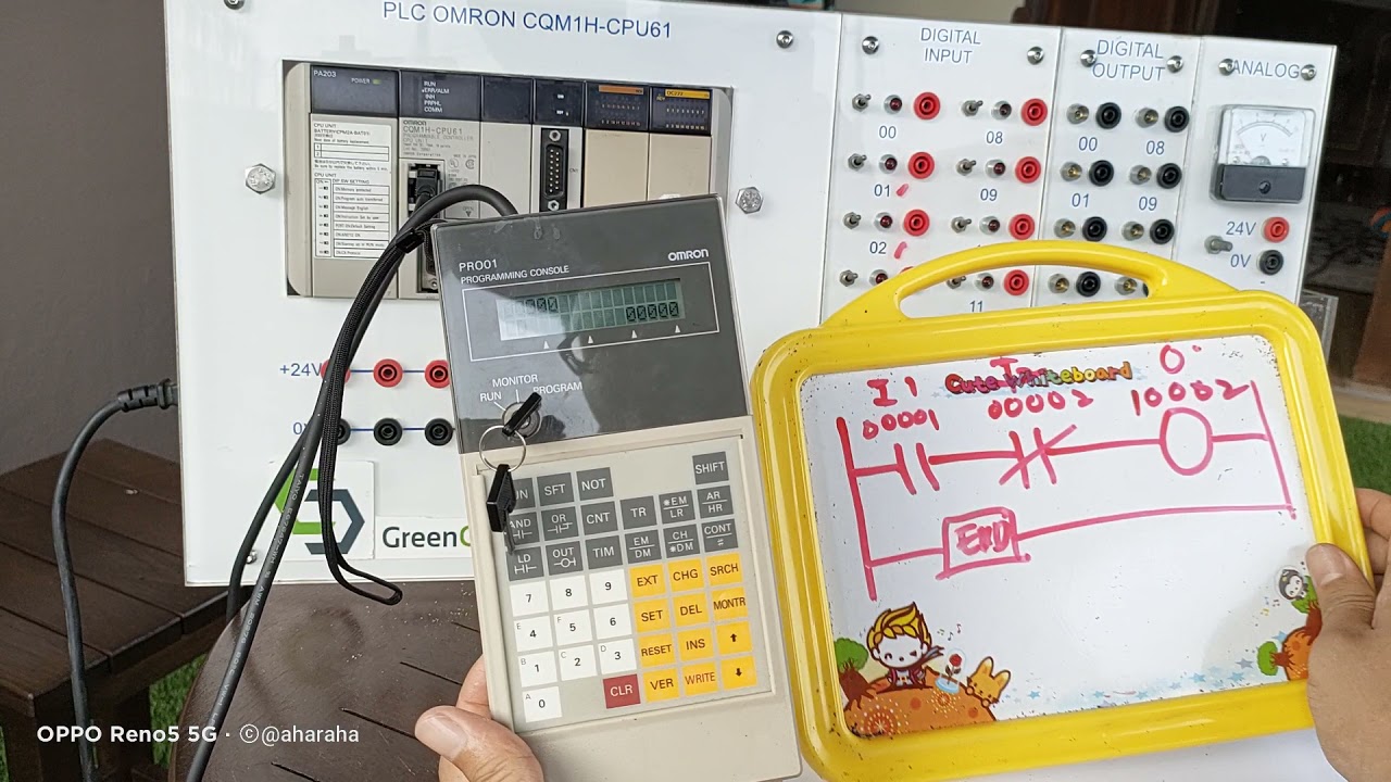 How to use Omron Programming Device: Console PC Hand Programmer