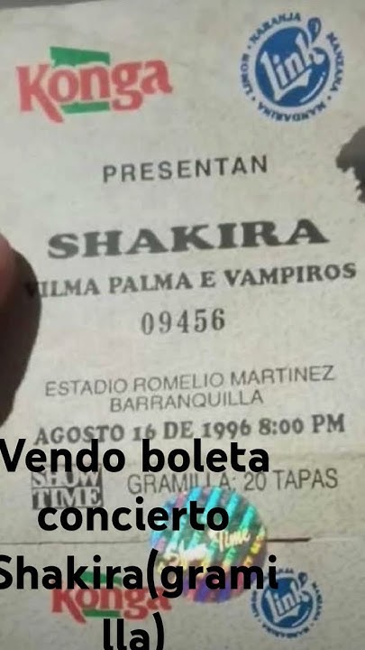 Vendo boleta para concierto de Shakira. - YouTube