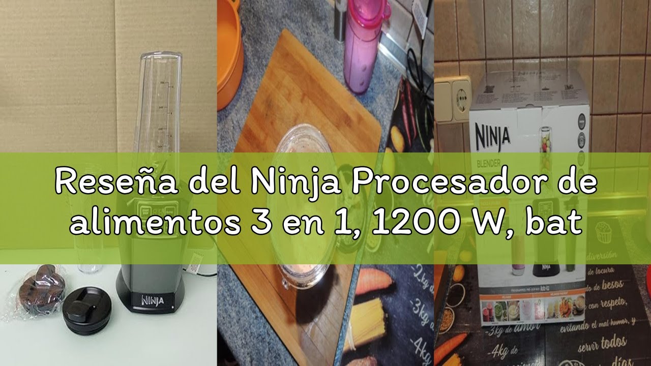 Reseña del Ninja Procesador de alimentos 3 en 1, 1200 W, batidora multifunción, 5 programas automáti