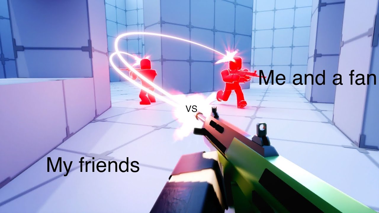 Me and a Fan VS my Friends in Roblox Rivals - YouTube