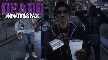 Deado Animations Pack / +2000 Custom Emotes For FiveM GTA RP / Gang Sign, Sturdy, Gun Pose, Props...