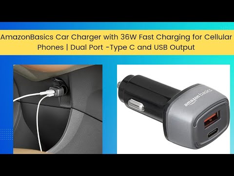 Basics Car Charger with 36W Fast Charging for Phones