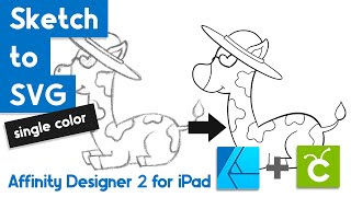 Create a SingleColor SVG in Affinity Designer 2 on iPad for Cricut