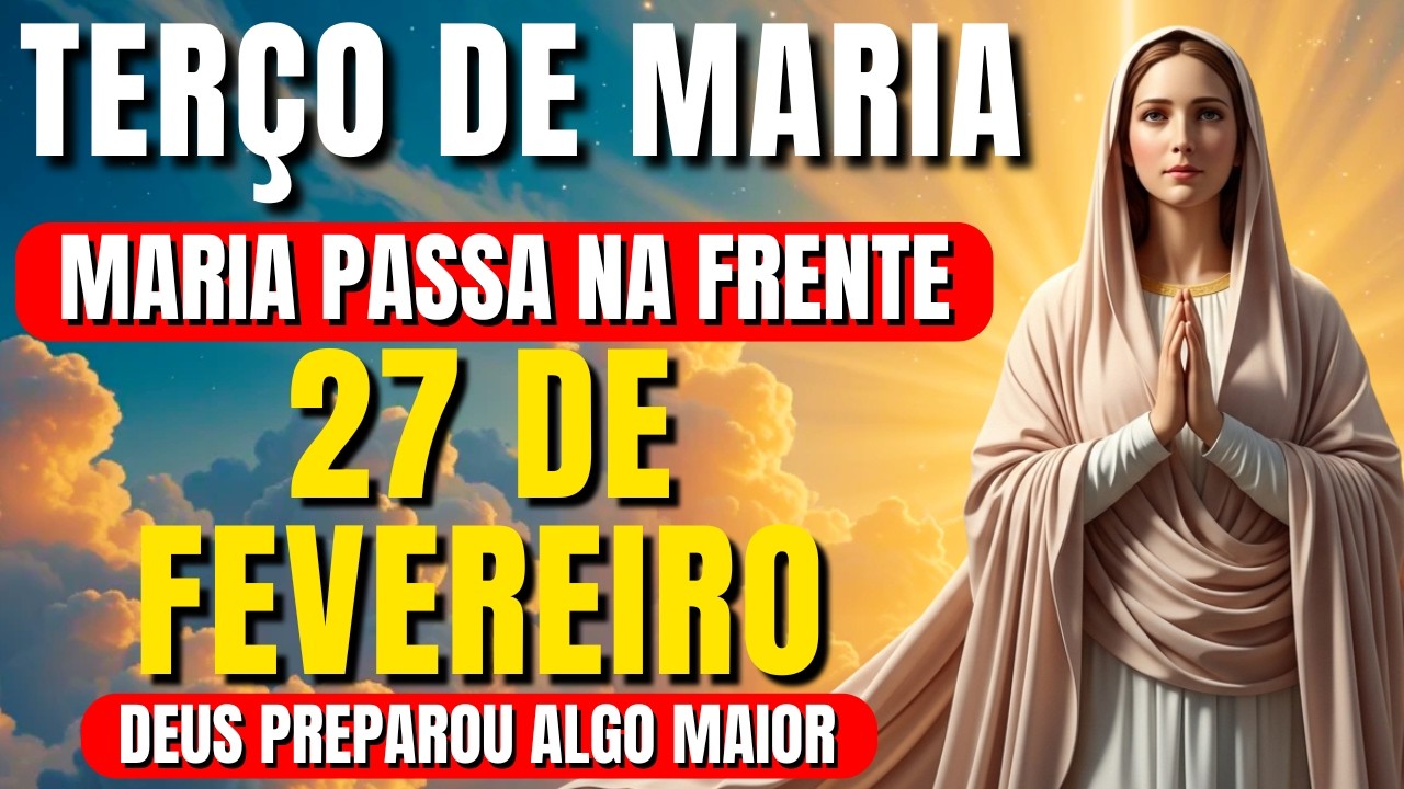 📿 TERÇO MARIA PASSA NA FRENTE – DEUS PREPAROU ALGO MAIOR 🙏 Vamos Rezar Juntos