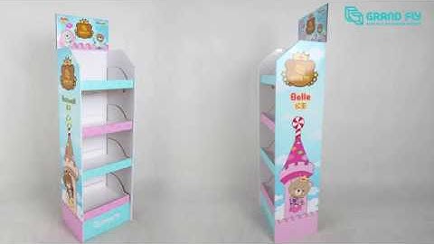 Style1 Auto-Assemble POP Up Cardboard Display Stand