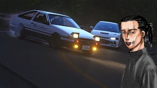 藤原拓海 vs 岩城清次 (AE86 vs CN9A)