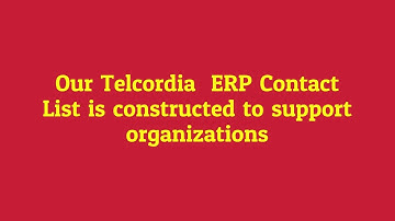 Software AG ERP Technology Users Email Database Providers