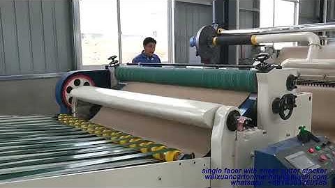 China Single facer line(mill roll stand / single facer machine/ NC sheet cutter stacker)