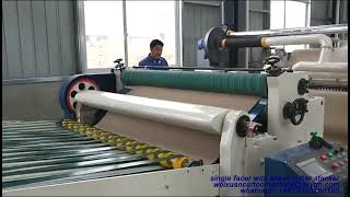 China Single facer line(mill roll stand / single facer machine/ NC sheet cutter stacker)