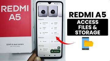 Redmi A5: How to Access Files and Storage