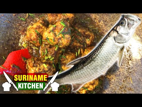 Surinaamse Vis Trapoen In Masala | Surinamese Tarpon Fish In Curry Powder | Suriname Kitchen