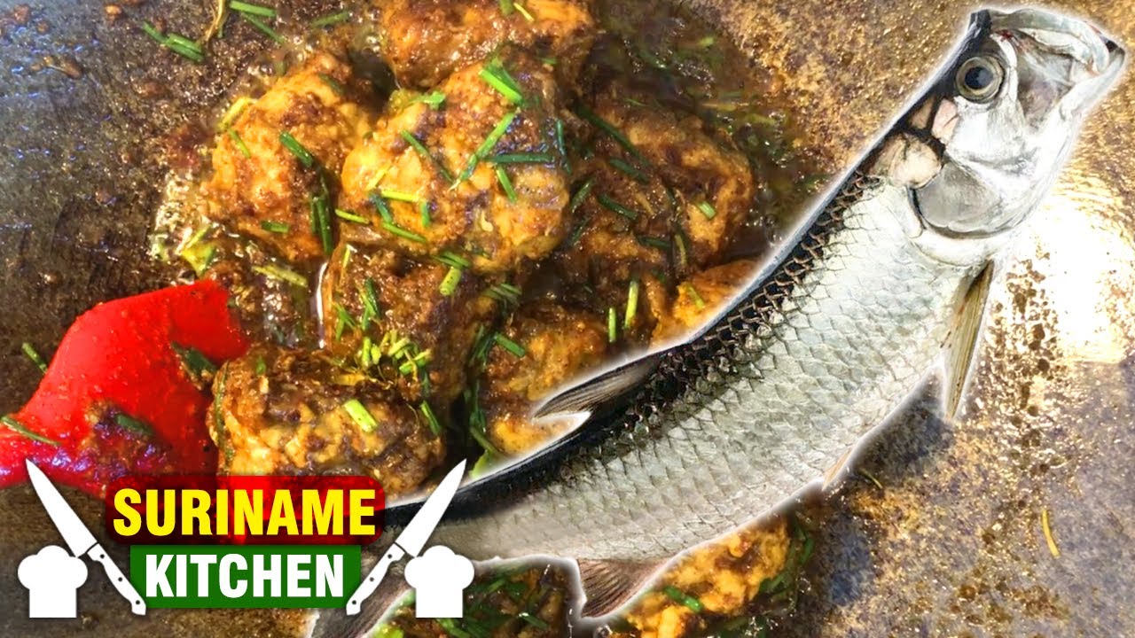 Surinaamse Vis Trapoen In Masala | Surinamese Tarpon Fish In Curry Powder |  Suriname Kitchen - YouTube