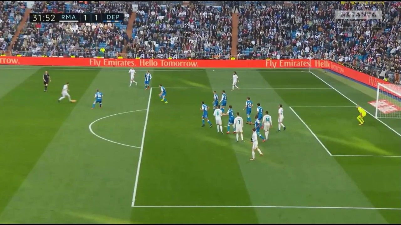 Nacho Fernandez Goal  1-1 Real Madrid vs Deportivo Goals & Highlights - LaLiga 21/01/2018 HD