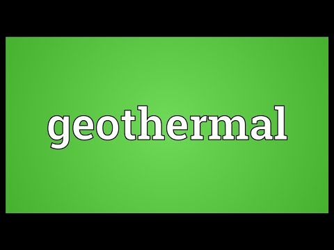 Geothermal Meaning