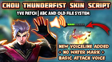 Chou ThunderFist Script | Full Voiceline | Full Effects | DC Official
