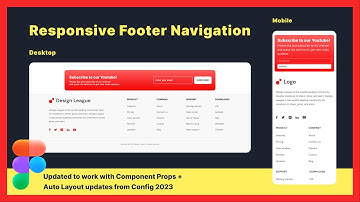 How to Create a Responsive Footer Navigation In Figma | Autolayout Part 2 #shorts #figma
