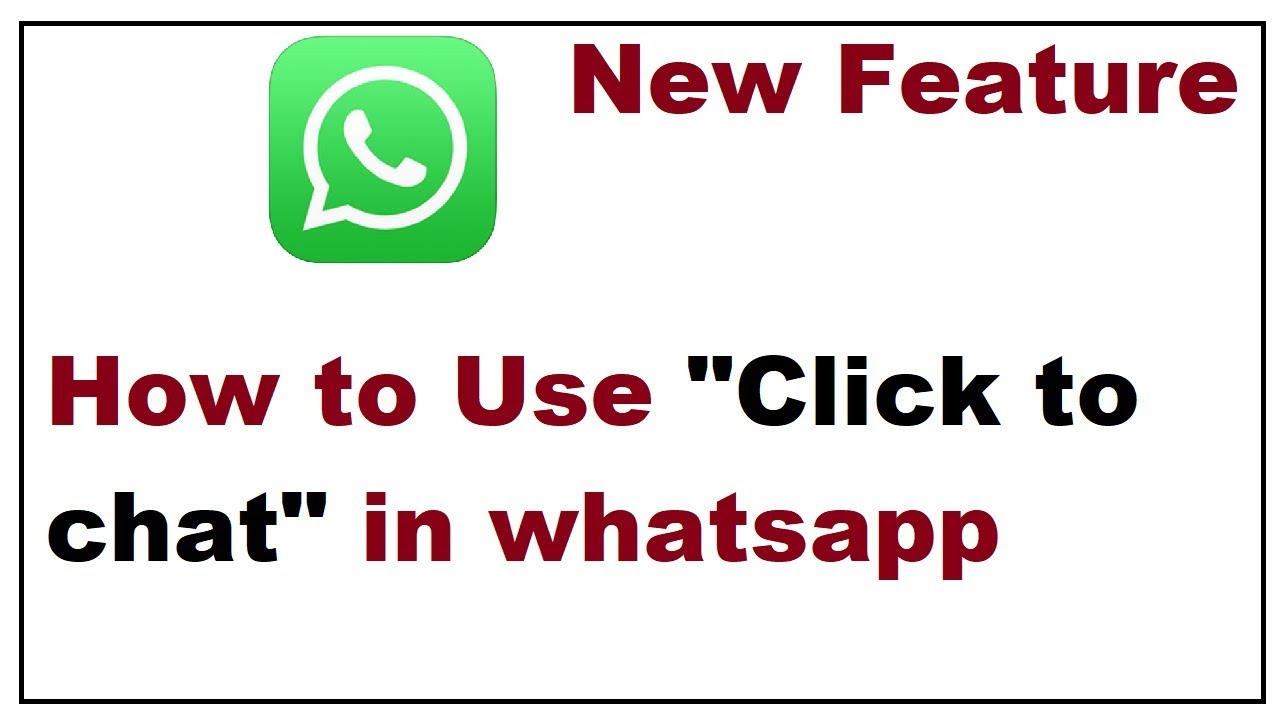 To whatsapp chat click WhatsApp Click