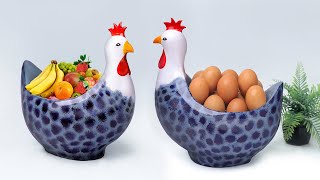 Hen shape Egg holder Showpiece making at home || Gift item showpiece making