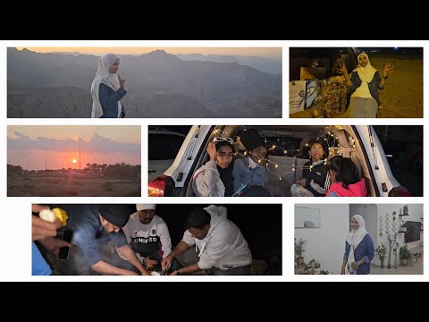 Jabel Jais camping 🏕 and BBQ with friends 🧡 watching sunset and sunrise 🌅 #dubai#tamil#tamilvlog👌🤗👌