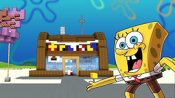 Minecraft - HOW TO BUILD THE KRUSTY KRAB! (Spongebob in Minecraft)