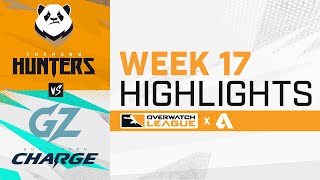 Chengdu Hunters VS Guangzhou Charge - Overwatch League 2021 Highlights | Week 17 Day 1