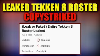 Leaked Tekken 8 Roster Copystriked Bandai Namco... So it's REAL???