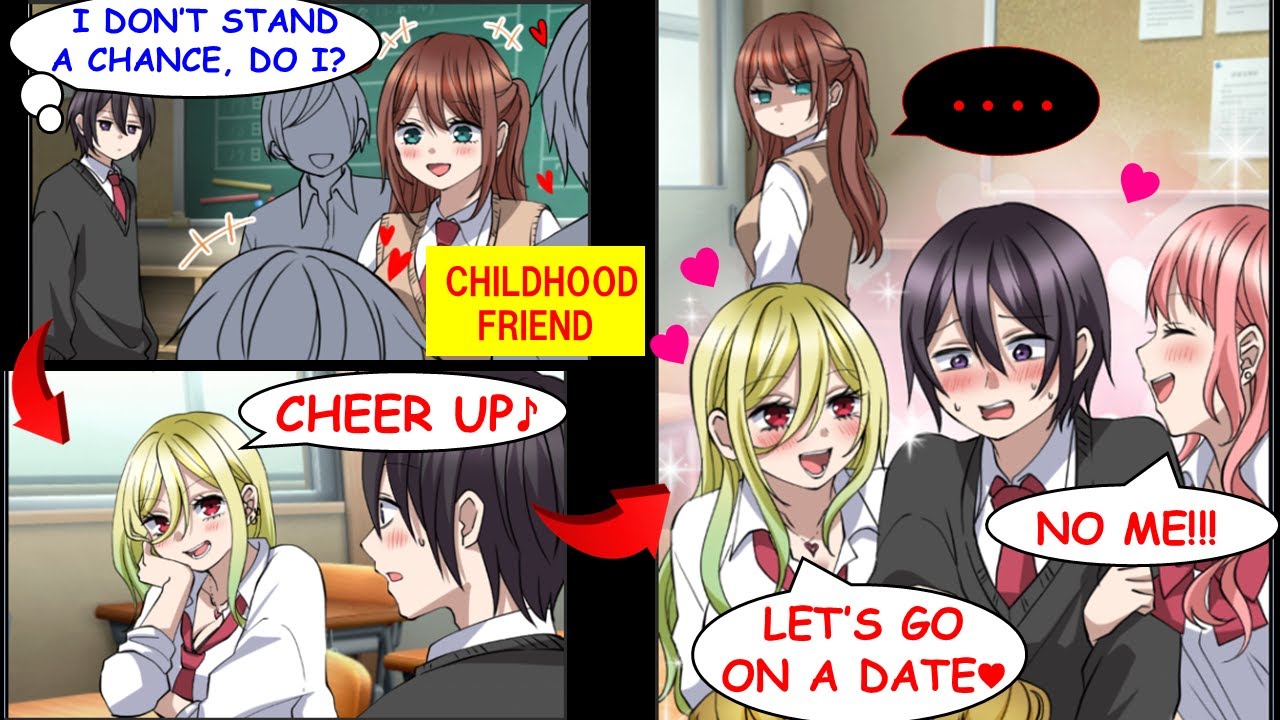 When I Got Popular with these Flashy Girls, My Childhood Friend Started Getting Jealous.[Manga Dub]