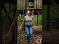Alone in an Abandoned Treehouse for One Night… 🌙😱 #survival #survivalskills