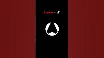 A Letter + Rocket Logo Design #illustratorcc #adobeillustrator #graphicdesign #tutorial