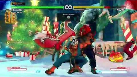 Akuma SF5 combo reset meaty