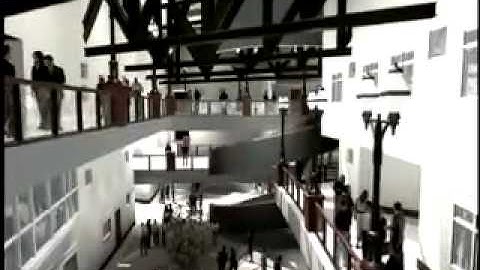 ArchVision sample RPC atrium animation  2 5d and 3d People