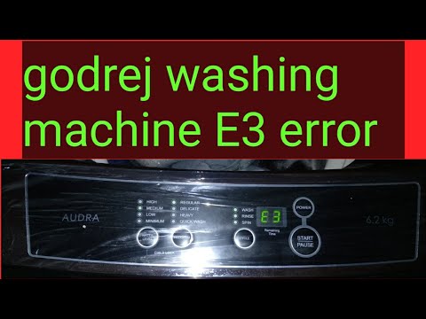 how to resolve godrej washing machine E 3 error #repairingvideo #washingmachine #godrejeon #audra