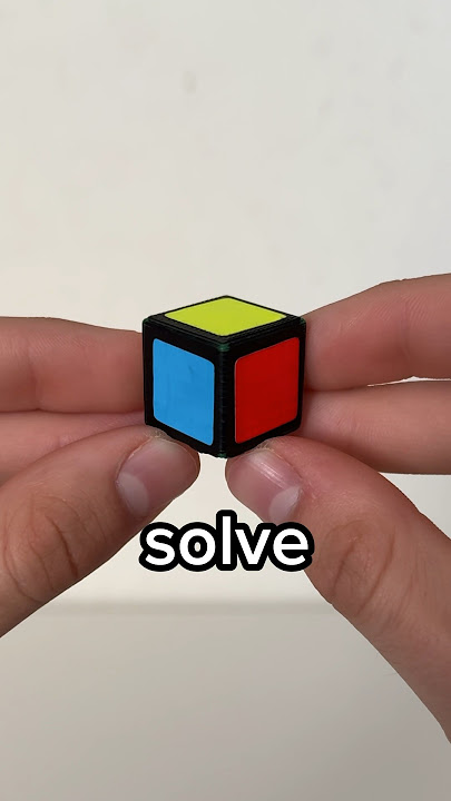 Can you solve the 1x1 Rubik’s cube?