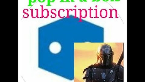 POP IN A BOX (PIAB) STAR WARS subscription BOX