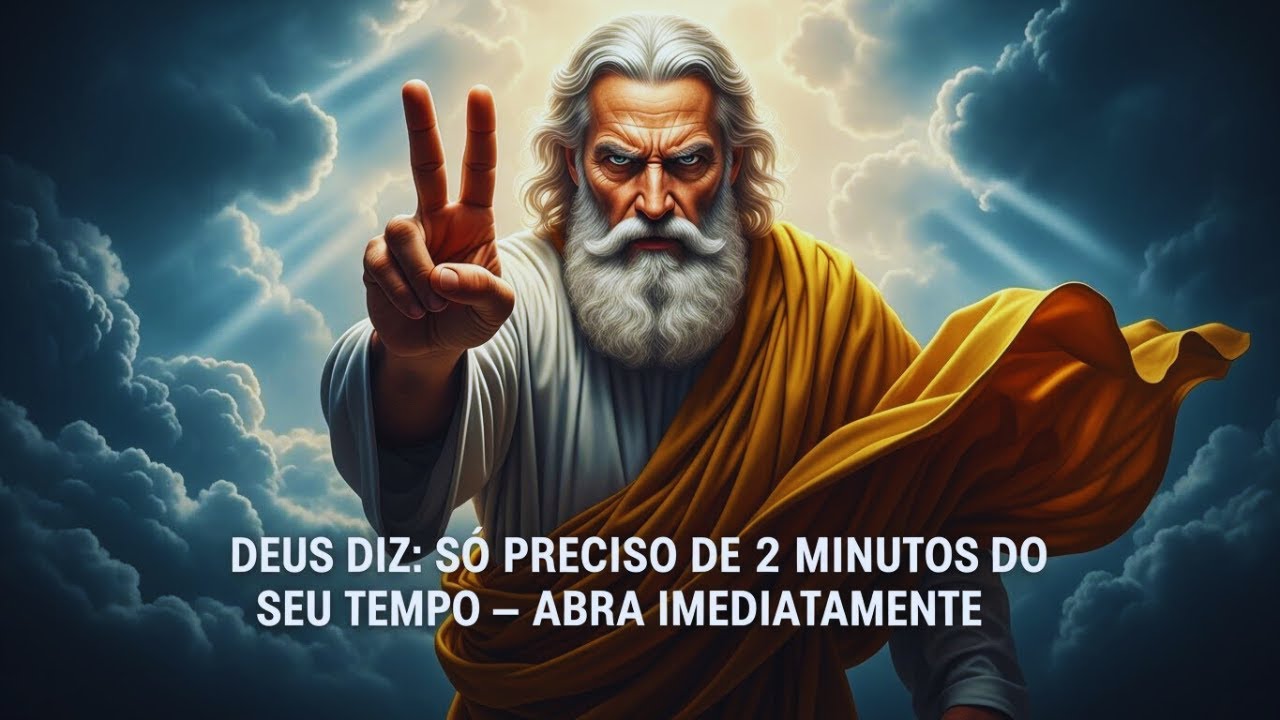 DEUS DIZ: FILHO, SÓ PRECISO DE 2 MINUTOS DO SEU TEMPO — ABRA IMEDIATAMENTE
