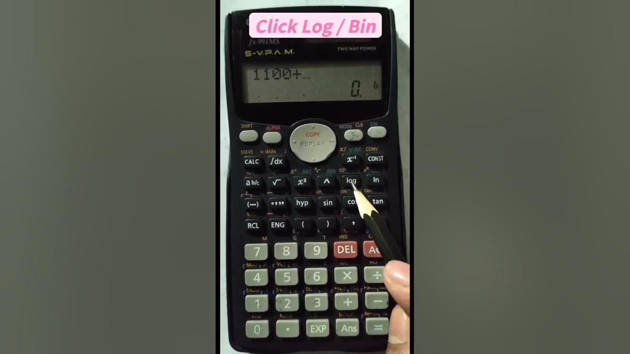 How to convert decimals to binary on a scientific calculator